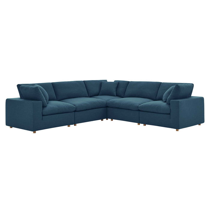 Modway Commix Down-Filled Overstuffed 5-Piece Sectional Sofa Set