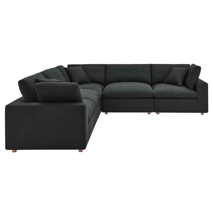 Modway Commix Down-Filled Overstuffed 5-Piece Sectional Sofa Set