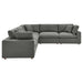 Modway Commix Down-Filled Overstuffed 5-Piece Sectional Sofa Set