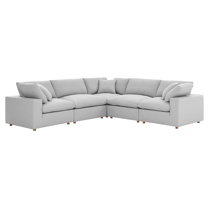 Modway Commix Down-Filled Overstuffed 5-Piece Sectional Sofa Set