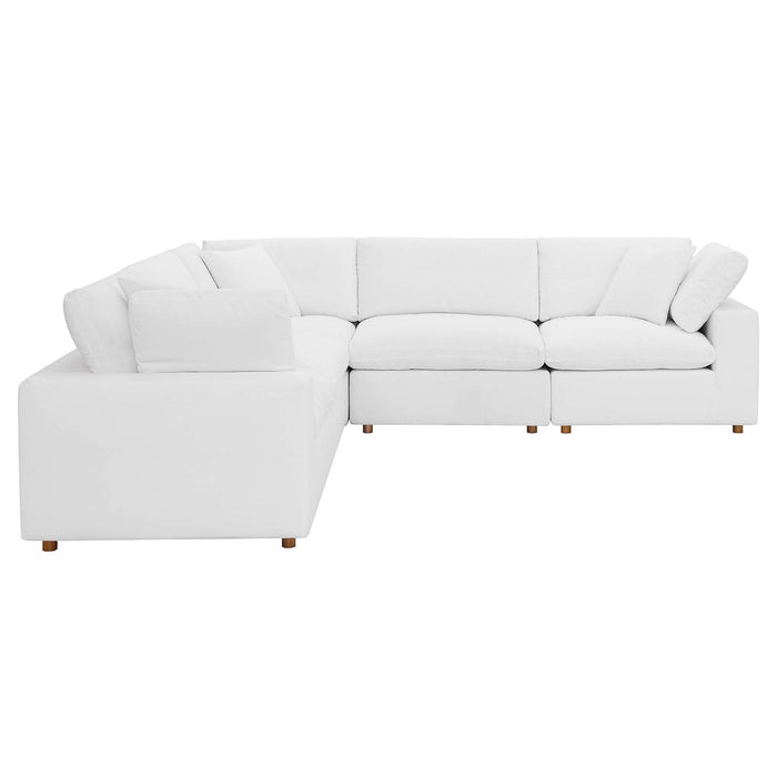 Modway Commix Down-Filled Overstuffed 5-Piece Sectional Sofa Set