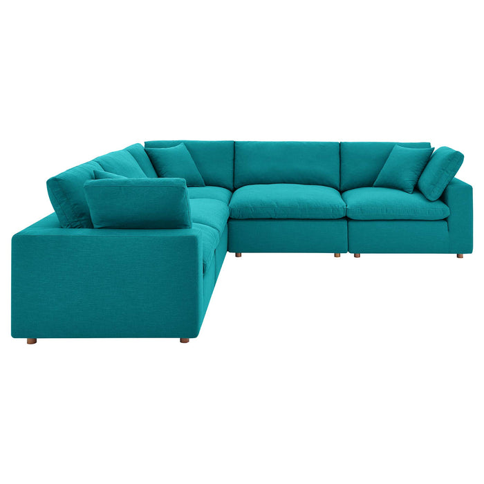 Modway Commix Down-Filled Overstuffed 5-Piece Sectional Sofa Set