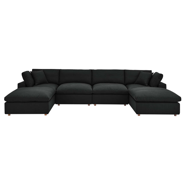 Modway Commix Down-Filled 6-Piece Sectional Sofa Set