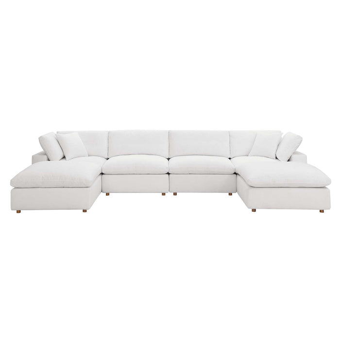 Modway Commix Down-Filled 6-Piece Sectional Sofa Set