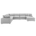 Modway Commix Down Filled 7-Piece Sectional Sofa Set