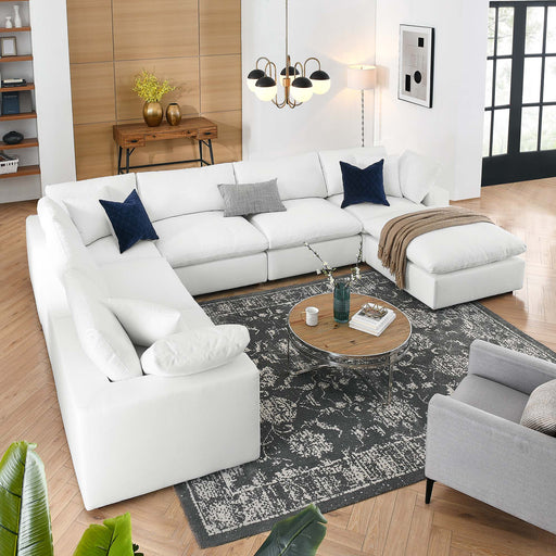 Modway Commix Down Filled 7-Piece Sectional Sofa Set