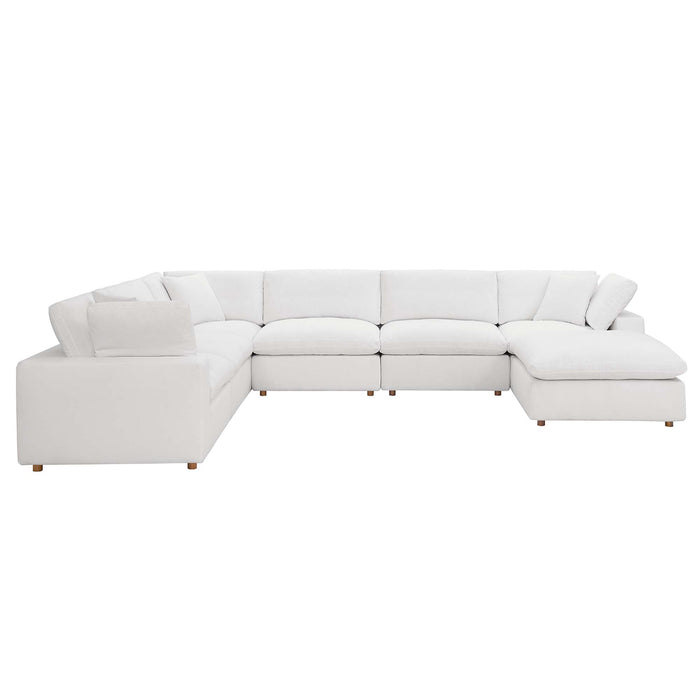 Modway Commix Down Filled 7-Piece Sectional Sofa Set