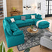 Modway Commix Down Filled 7-Piece Sectional Sofa Set