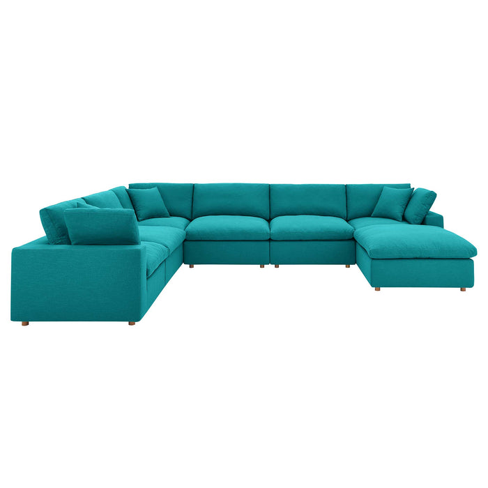 Modway Commix Down Filled 7-Piece Sectional Sofa Set