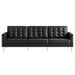 Modway Loft Tufted Vegan Mid-Century Modern Leather Sofa