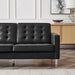 Modway Loft Tufted Vegan Mid-Century Modern Leather Sofa