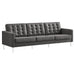 Modway Loft Tufted Vegan Mid-Century Modern Leather Sofa