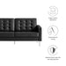 Modway Loft Tufted Vegan Mid-Century Modern Leather Loveseat