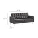 Modway Loft Tufted Vegan Mid-Century Modern Leather Loveseat