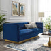 Modway Sanguine Vertical Channel Tufted Modern Velvet Sofa