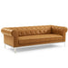 Modway Idyll Tufted Button Upholstered Leather Sofa