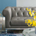 Modway Idyll Tufted Button Upholstered Leather Loveseat