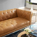 Modway Idyll Tufted Button Upholstered Leather Loveseat