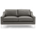 Modway Harness 64" Stainless Steel Base Leather Loveseat