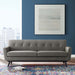 Modway Engage Top-Grain Leather Living Room Lounge Sofa