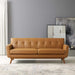 Modway Engage Top-Grain Leather Living Room Lounge Sofa