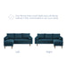 Modway Revive Upholstered Fabric Modern Sectional Sofa