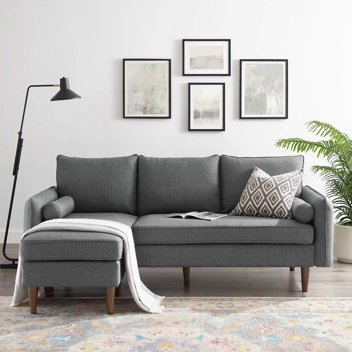 Modway Revive Upholstered Fabric Modern Sectional Sofa