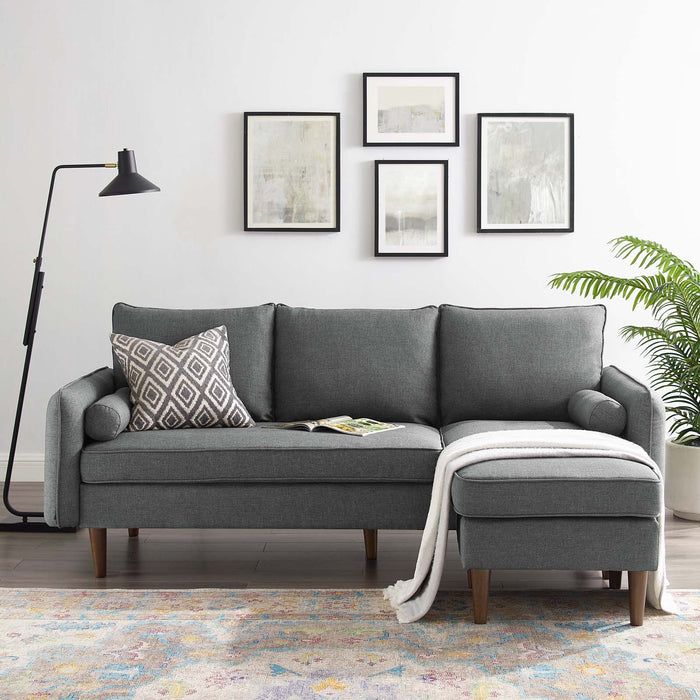 Modway Revive Upholstered Fabric Modern Sectional Sofa