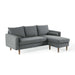 Modway Revive Upholstered Fabric Modern Sectional Sofa