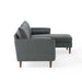 Modway Revive Upholstered Fabric Modern Sectional Sofa