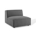 Modway Restore Upholstered Fabric Sectional Sofa Armless Chair