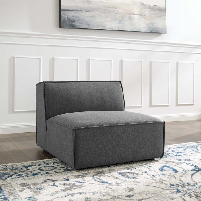 Modway Restore Upholstered Fabric Sectional Sofa Armless Chair