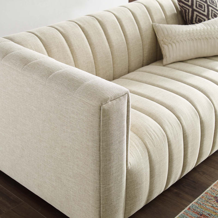 Modway Reflection Channel Tufted Upholstered Fabric Sofa