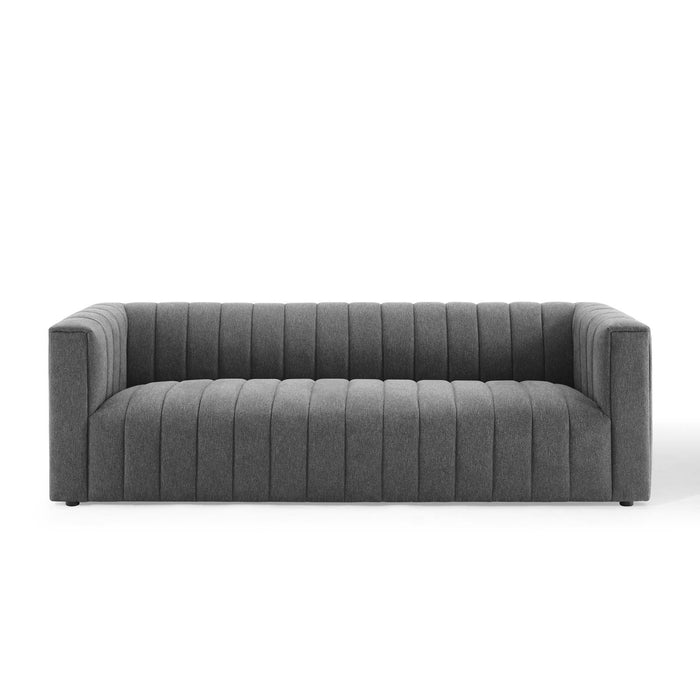 Modway Reflection Channel Tufted Upholstered Fabric Sofa