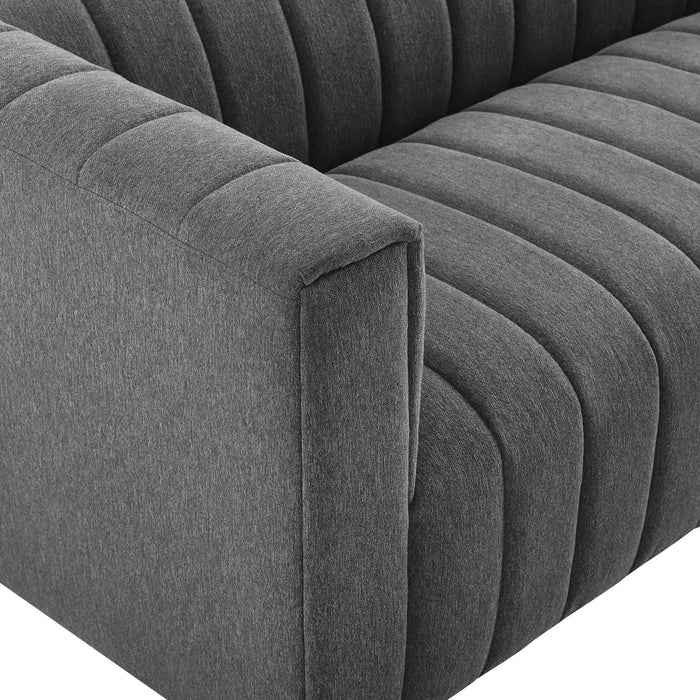 Modway Reflection Channel Tufted Upholstered Fabric Sofa