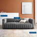 Modway Reflection Channel Tufted Upholstered Fabric Sofa