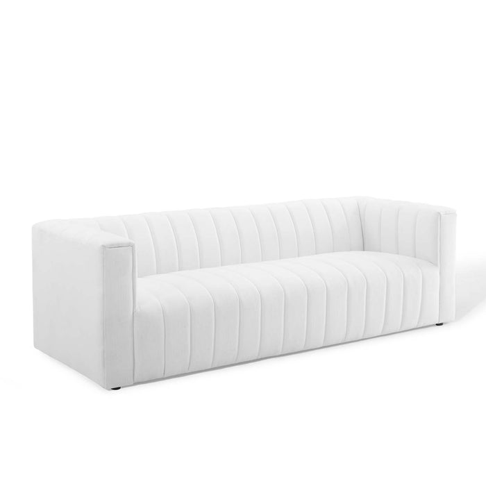 Modway Reflection Channel Tufted Upholstered Fabric Sofa