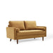 Modway Valour Mid-Century Modern Velvet Loveseat