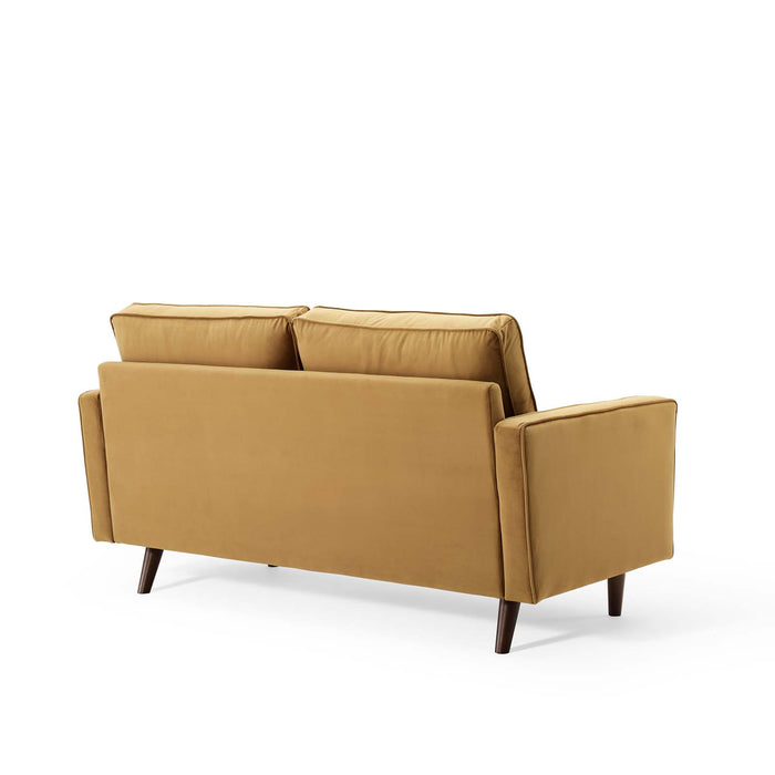 Modway Valour Mid-Century Modern Velvet Loveseat