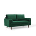 Modway Valour Mid-Century Modern Velvet Loveseat