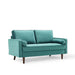 Modway Valour Mid-Century Modern Velvet Loveseat