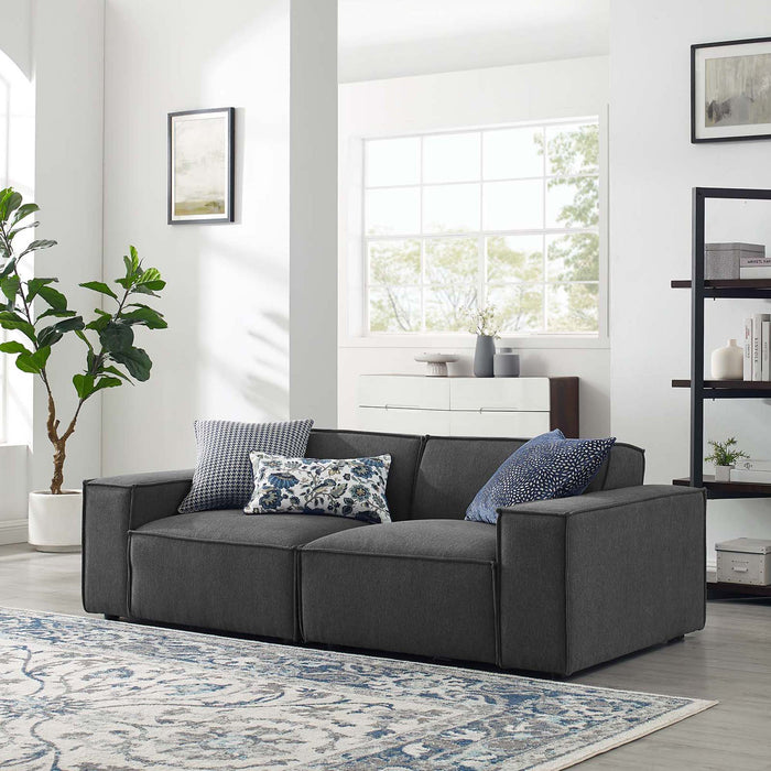 Modway Restore 2-Piece Modern Fabric Sectional Sofa