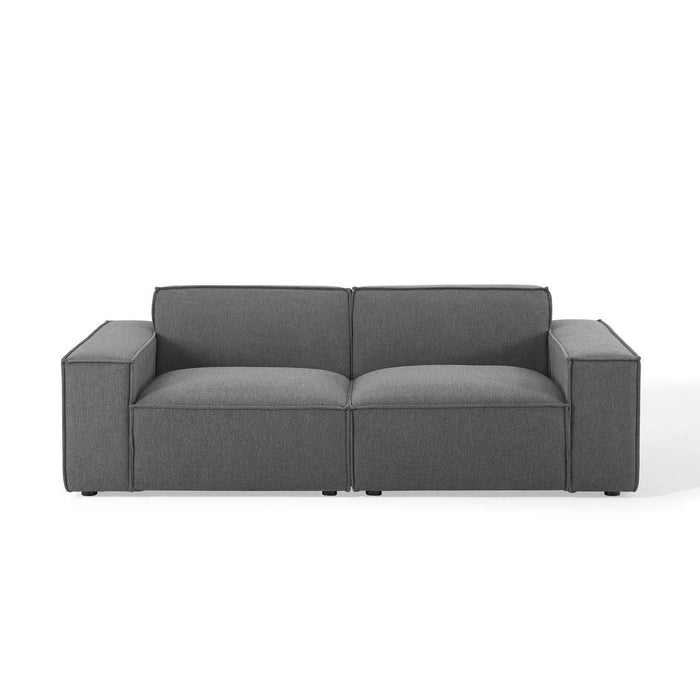 Modway Restore 2-Piece Modern Fabric Sectional Sofa