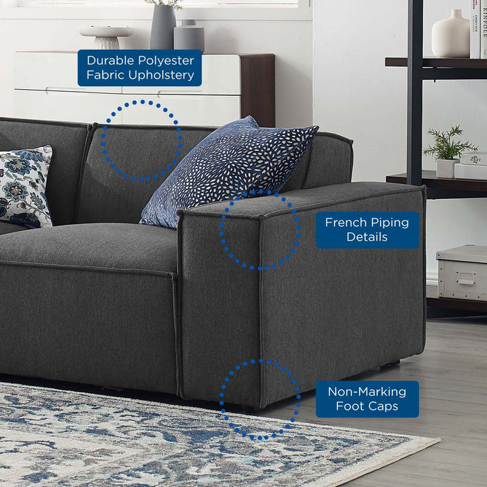 Modway Restore 2-Piece Modern Fabric Sectional Sofa