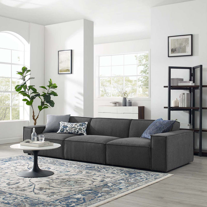 Modway Restore Upholstered Fabric 3-Piece Sectional Sofa