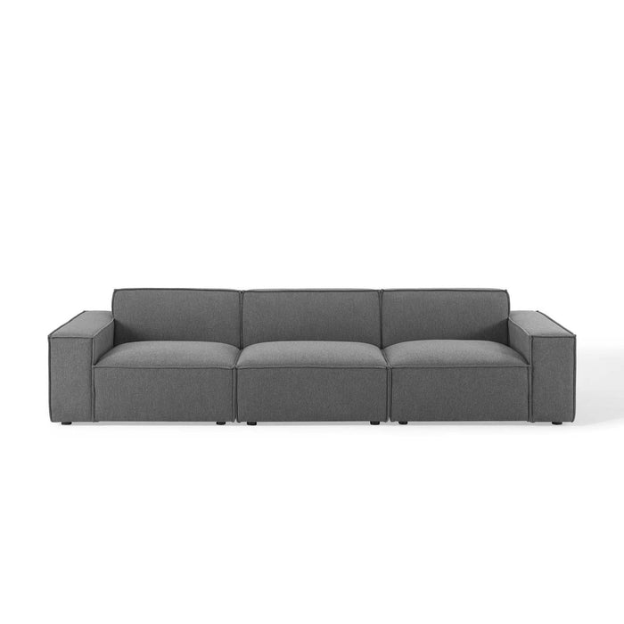 Modway Restore Upholstered Fabric 3-Piece Sectional Sofa