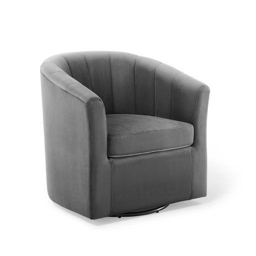 Modway Prospect Velvet Swivel Accent Armchair