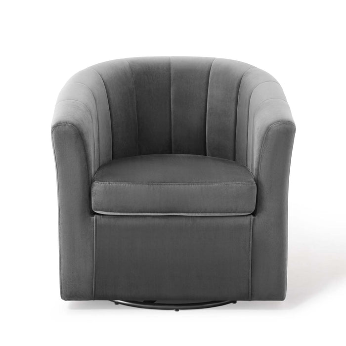 Modway Prospect Velvet Swivel Accent Armchair