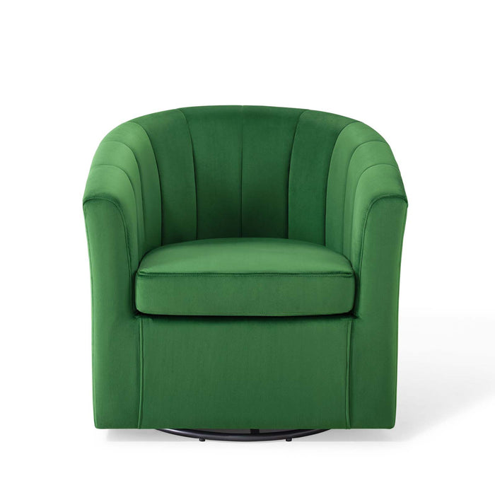 Modway Prospect Velvet Swivel Accent Armchair