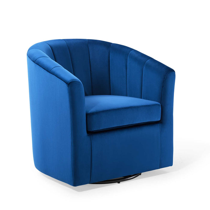 Modway Prospect Velvet Swivel Accent Armchair